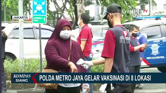 Polda Metro Jaya Gelar Vaksinasi Massal di 8 Lokasi, 1.000 Dosis Vaksin Disiapkan Per Hari