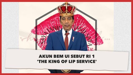 Pajang Foto Jokowi Pakai Mahkota, Akun BEM UI Sebut RI 1 'The King of Lip Service'