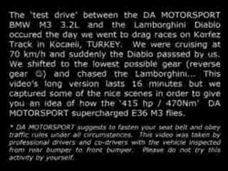 [Streetrace] Bmw M3 vs Lamborghini Diablo