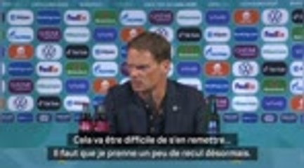 8es - de Boer : "D'abord digérer cette défaite au goût amer"