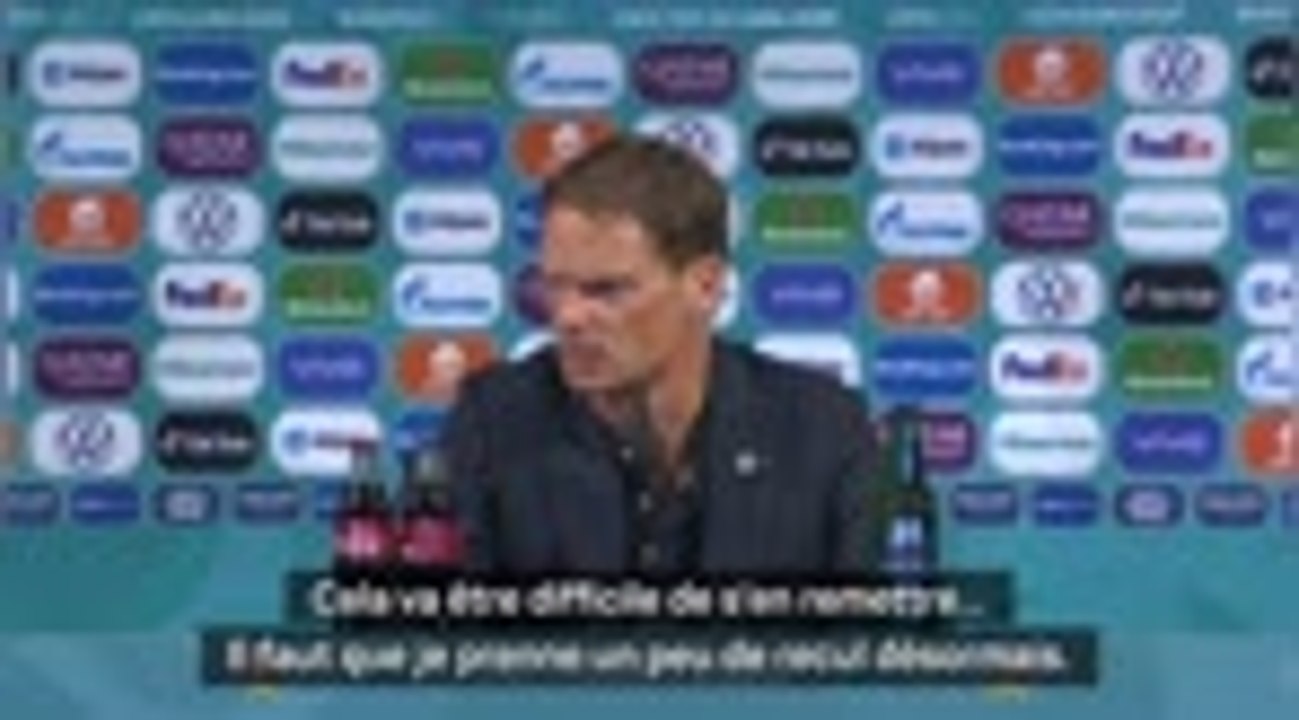 8es - de Boer : "D'abord digérer cette défaite au goût amer"