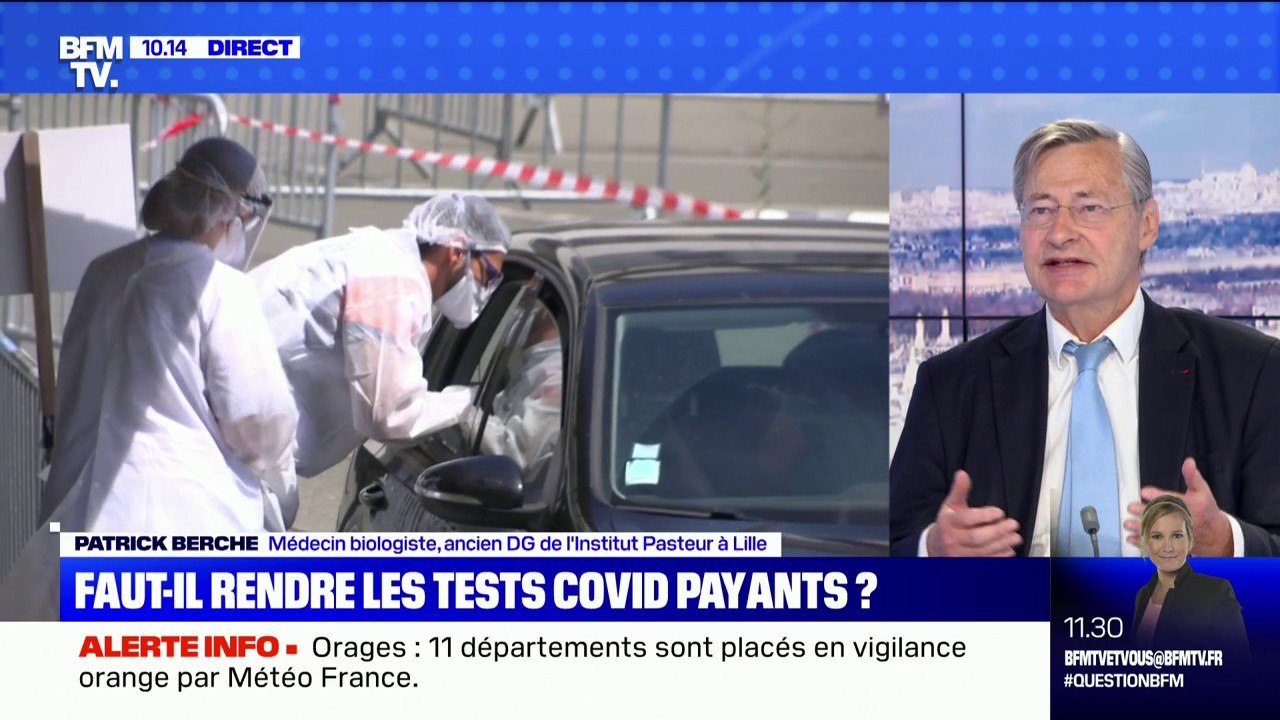 Patrick Berche (membre de l’Académie de médecine) explique pourquoi il est favorable à la fin de la gratuité pour certains tests PCR