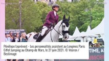 Iris Mittenaere chic en noir au bras de Diego, Guillaume Canet très moustachu au Paris Eiffel Jumping