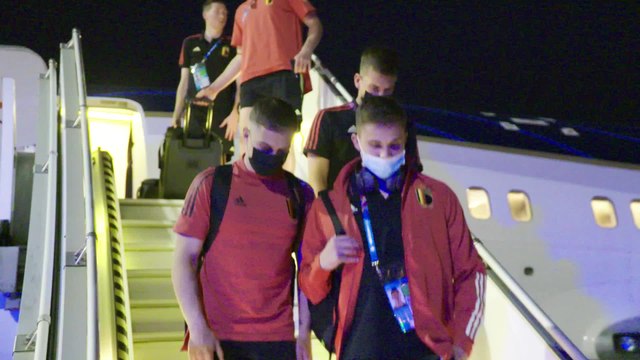 Les Diables de retour en Belgique suite à leur victoire contre le Portugal (images RBFA)