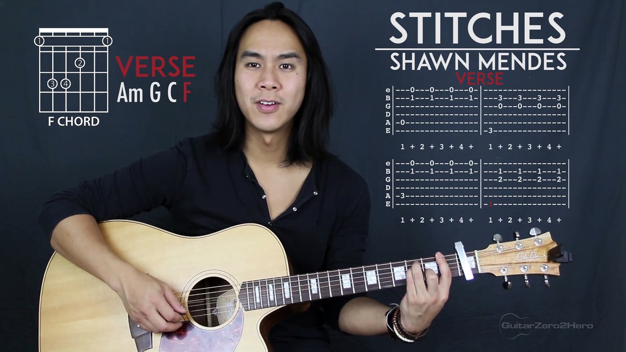Stitches Shawn Mendes Guitar Lesson Acoustic