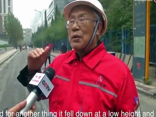 118 metrelik gökdelenin yıkılma anı kamerada