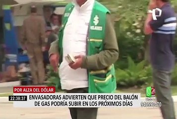 Envasadoras advierten que el precio del balón de gas podría subir en los próximos días
