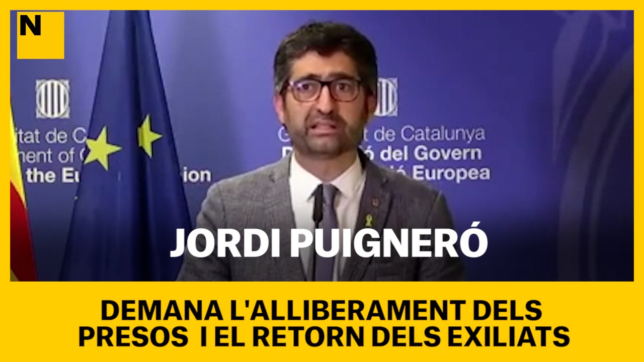 Jordi Puigneró demana l'alliberament dels presos i el retorn dels exiliats