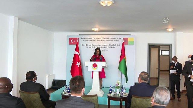ANKARA - Dışişleri Bakanı Çavuşoğlu, Gine-Bissau Büyükelçilik binasının açılış törenine katıldı