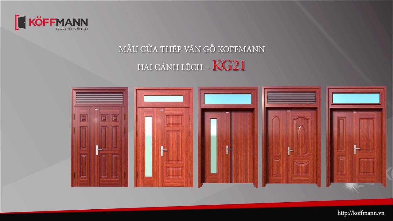 [KOFFMANN] + 99 mẫu cửa 2 cánh lệch đẹp mê ly