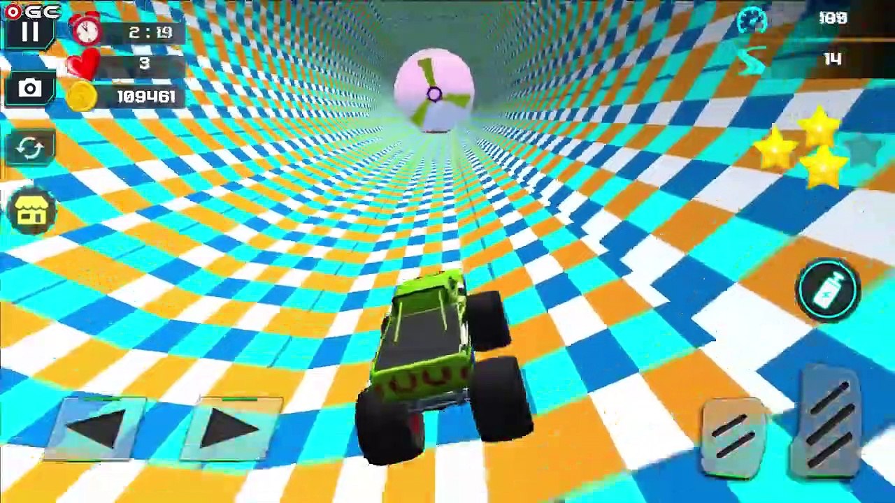 Mountain Gear Race 3D Monster Truck Stunts - 4x4 Car Driving Racing - Android Gameplay #2