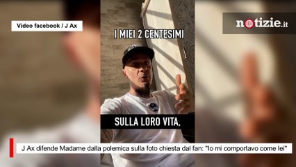 J Ax difende Madame dalla polemica sulla foto chiesta dal fan: "Io mi comportavo come lei"