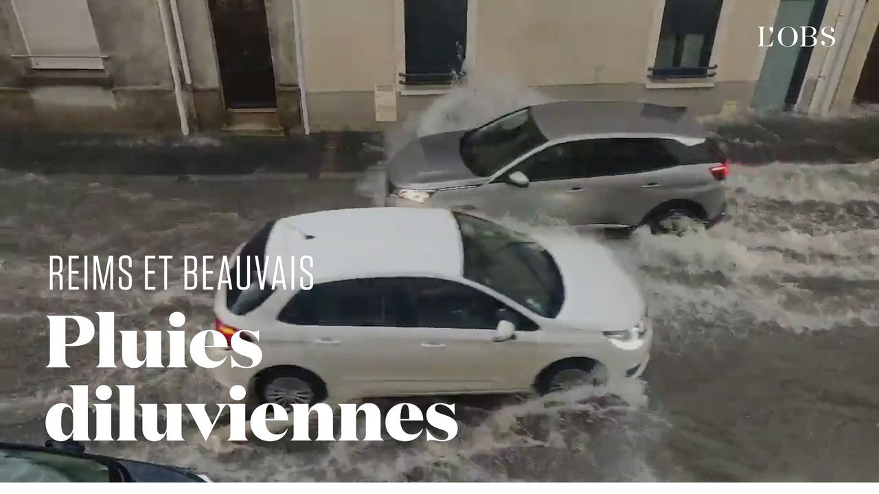 Torrents de pluie à Reims et Beauvais, une personne disparue