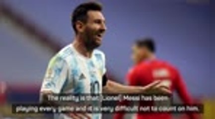 Download Video: 'Tired' Messi continues to make the difference for Argentina - Scaloni