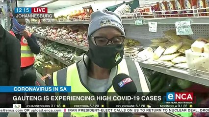 Gauteng is experiencing high COVID-19 cases