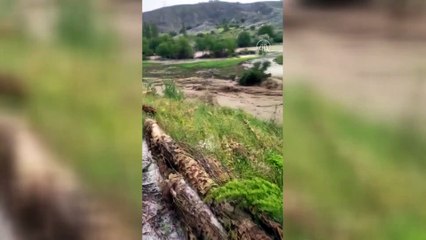 YOZGAT - Dolu ve sel ekili alanlara zarar verdi (2)
