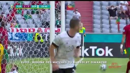 EURO: Résumé des matches samedi et dimanche