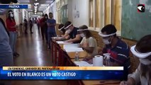 El voto en blanco es un voto castigo