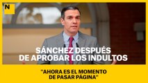 Sánchez después de aprobar los indultos: 
