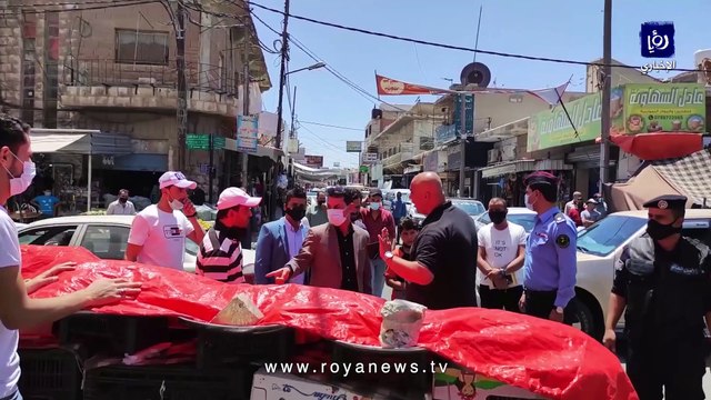 حملة أمنية على البسطات العشوائية والباعة المتجولين في المفرق 