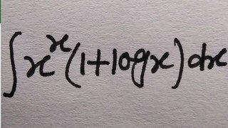 Integration of x^x(1+log x)dx || x^x(1+logx) || integration  || rpkganit