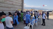 Sanayi şehri Gaziantep'te sanayi çalışanları aşılanıyor