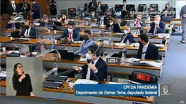 CPI DA COVID (22/6): Randolfe Rodrigues e Luiz Carlos Heinze batem boca sobre número de curados .
