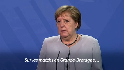 Finale de l'Euro2020 à Wembley: Merkel dit espérer que l'UEFA agira "de manière responsable"