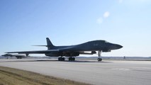 Multiple B-1B Lancers Launching from Ellsworth Air Force Base