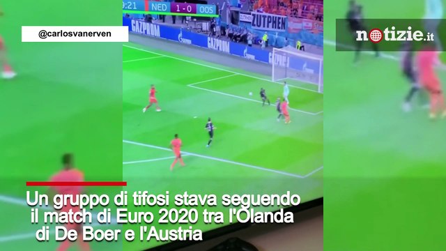 Euro2020, guardano l'Olanda in differita e il vicino festeggia gol inesistenti: lo scherzo è virale