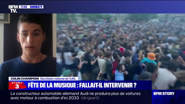 Rassemblements lors de la Fête de la musique: pour Colin Champion (UNL), la police devrait réagir autrement