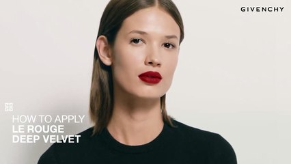 Tutorial de labios con el Le Rouge Deep Velvet N°37  de Givenchy