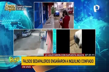 下载视频: Falsos sedapaleros engañan a inquilino con supuesta multa y se llevan S/.3,000