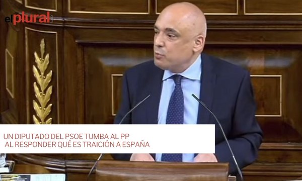 Un diputado del PSOE tumba al PP al responder qué es traición a España