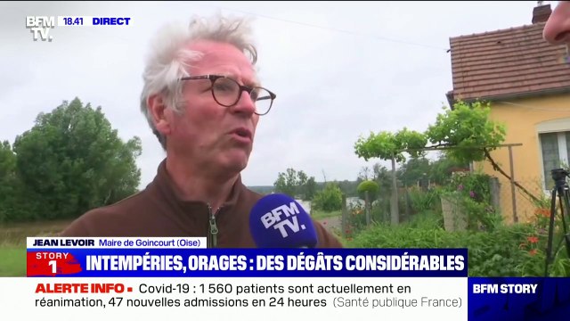 Intempéries dans l'Oise: le maire de Goincourt affirme que la décrue est amorcée