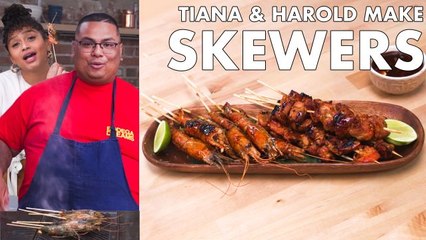 Tiana & Harold Make Skewers Two Ways