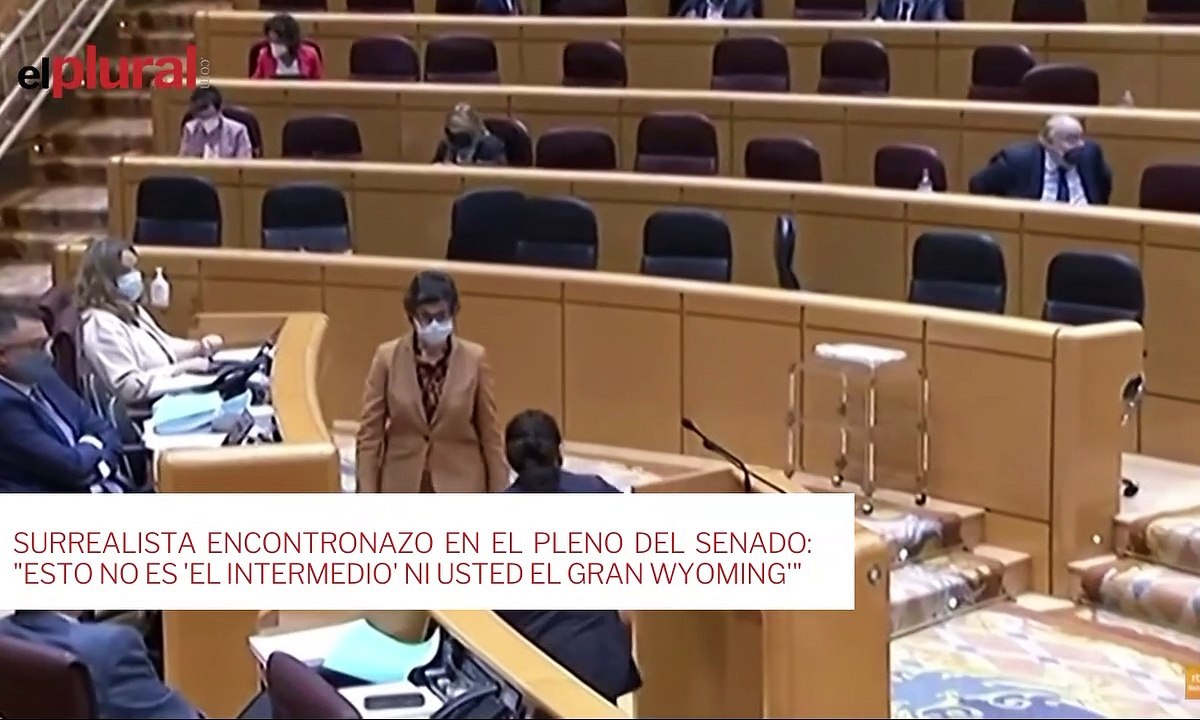 Surrealista encontronazo en el Pleno del Senado: "Esto no es 'El Intermedio' ni usted El Gran Wyoming'"