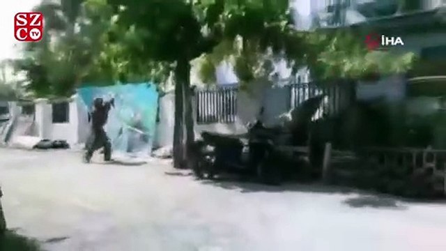 Myanmar’da protestocuların sığındığı eve roketatarlı saldırı iddiası