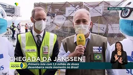 Chega ao Brasil 1º lote da vacina da Janssen