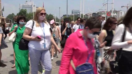 - Taksim eski günlerine dönüyor: Kafileler akın akın geliyor