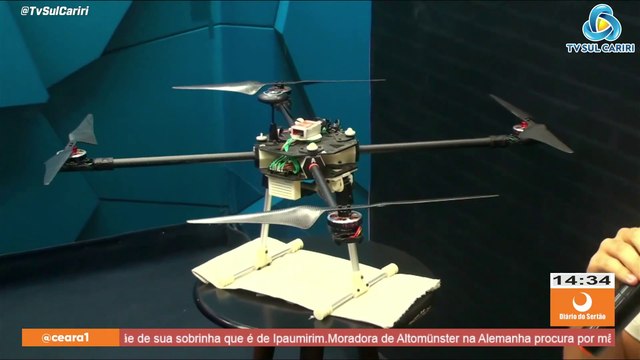 Jovem de Ipaumirim, formado em ADS pelo IFPB de Cajazeiras, constrói e programa seu próprio drone