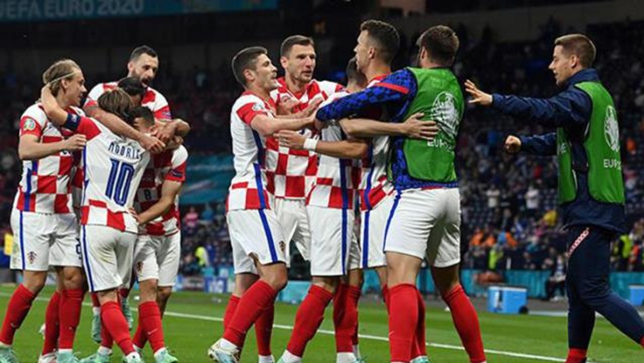 EURO 2020 D Grubu'nda İskoçya'yı 3-1 mağlup eden Hırvatistan bir üst tura yükseldi