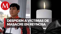 Familiares despiden a víctimas de la masacre en Reynosa