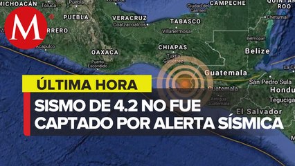 Se registra sismo de magnitud 4.2 con epicentro en Oaxaca