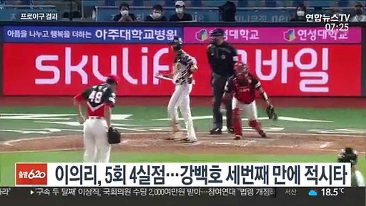 [프로야구] 5회에 무너진 이의리…kt, KIA 꺾고 3연승