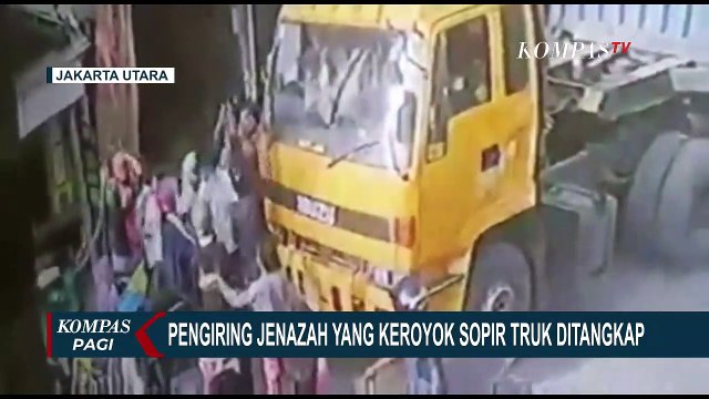 Pengiring Jenazah yang Keroyok Sopir Truk Ditangkap