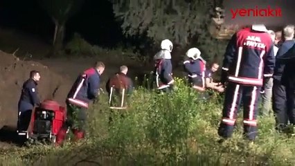 Ankara’da sağanak yağış nedeniyle dere taştı
