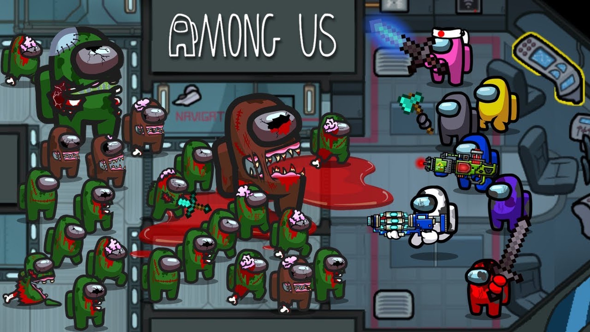 Зомби амонг ас зомби амонг ас. Амонг ас зомби. The escapists 2 the walking dead. Амонг ас зомби. Zombies among us.