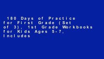 180 Days of Practice for First Grade (Set of 3), 1st Grade Workbooks for Kids Ages 5-7, Includes