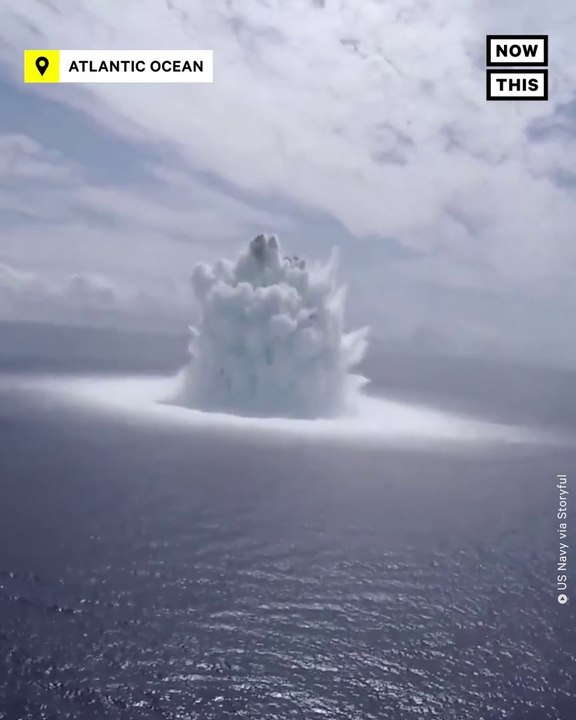 NAVY DETONATES 40,000-LB EXPLOSIVE FOR SHOCK TRIAL